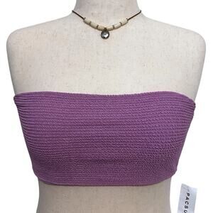 LA Hearts by Pacsun NWT Light Purple Bandeau Swim Top Women L